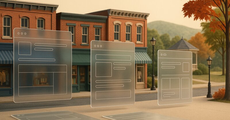 Should Bellows Falls Main Street shops share one website or build separate ones?