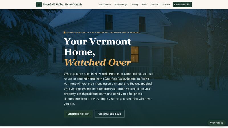 Deerfield Valley Home Watch homepage