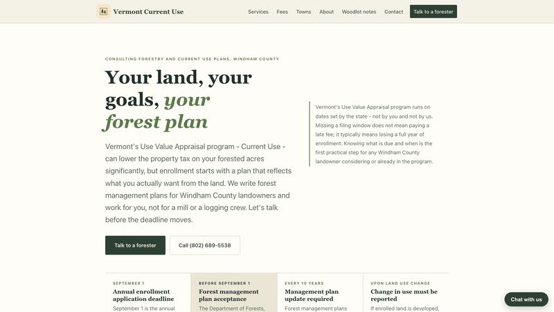 Vermont Current Use homepage