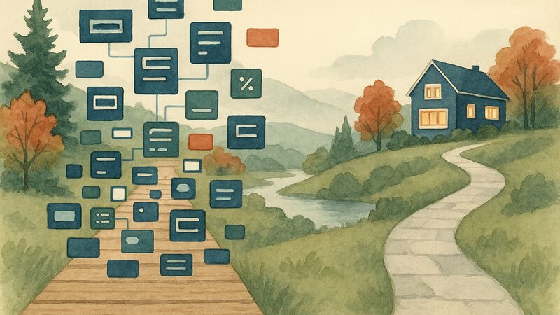Custom-coded vs Wix - conceptual comparison illustration - Brattleboro Local