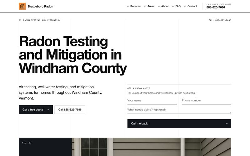 The Brattleboro Radon website home page